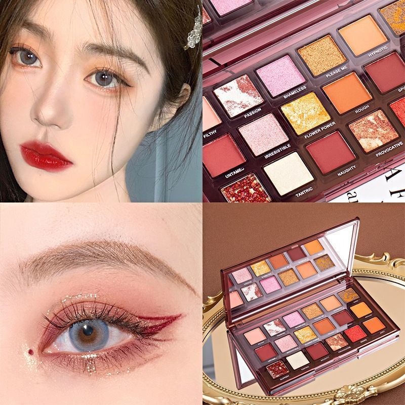 Makeup Palette 18 Color Eye Shadow Matte Bead Lazy Eye Shadow Palette $22.68 Dana Fashion Color: 18color eye shadow makeup Product Information： Color: white, pink, yellow, red, purple, brown Number of colors: eight colors and above Model: Invert Rose 18 C