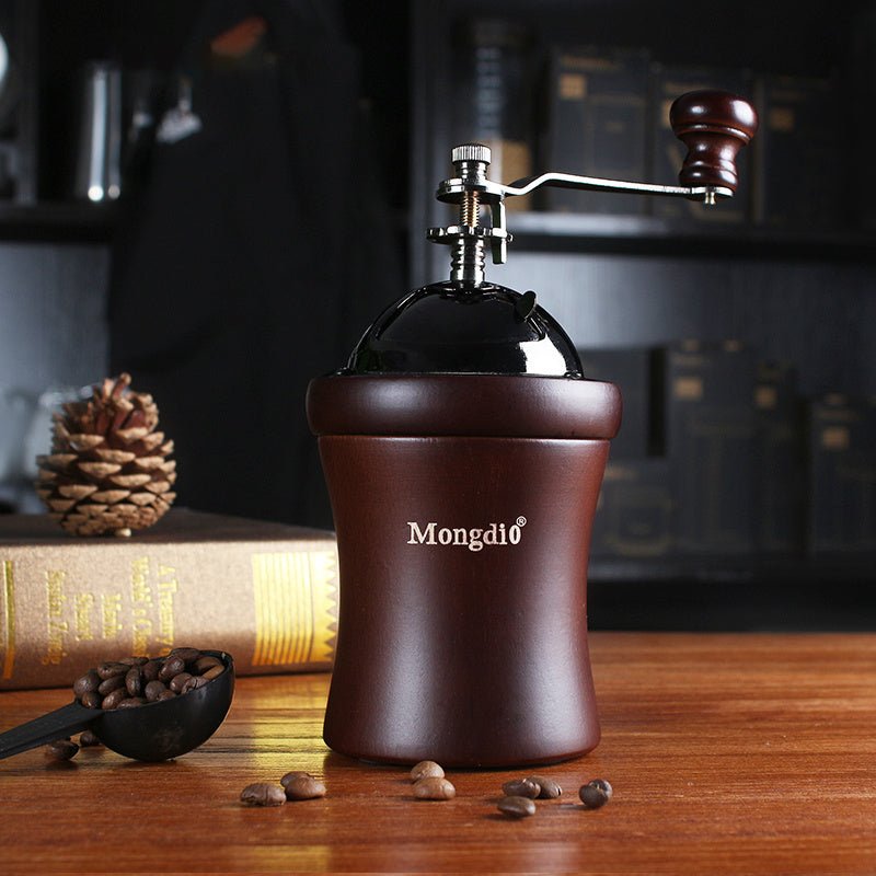 Manual coffee machine $96.07 Dana Fashion Color: Coffee Dana's Kitchen How to use: manual Item: Solid wood barrel grinder Applicable method: hand crank