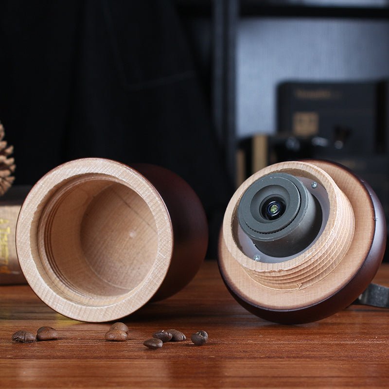Manual coffee machine $96.07 Dana Fashion Color: Coffee Dana's Kitchen How to use: manual Item: Solid wood barrel grinder Applicable method: hand crank