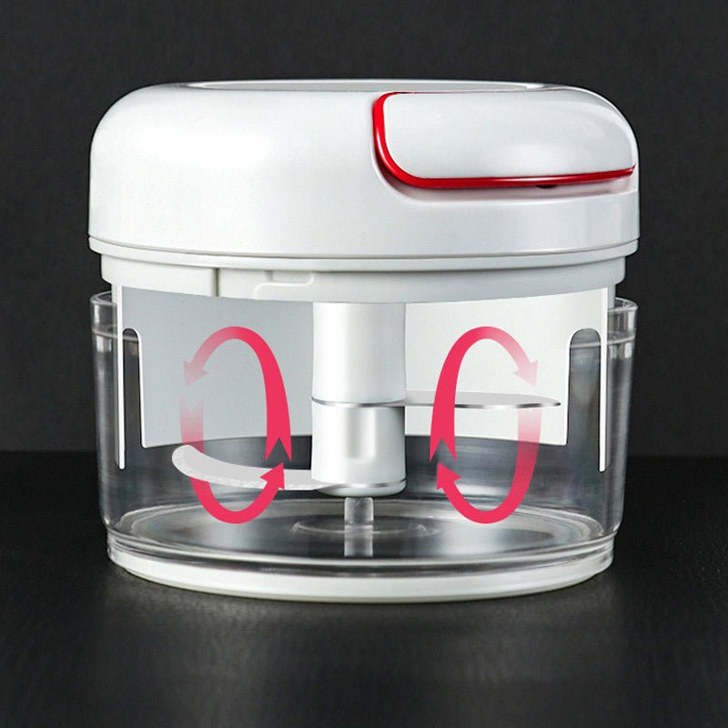 Manual Cutting Meat Grinder $9.17 Dana Fashion Color: 2pc blade Dana's Kitchen Overview: The blade can be automatically attached to the magnet, protecting the hand from scratches Fuction: Make fruits and vegetables salad western-style food, usual vegetabl
