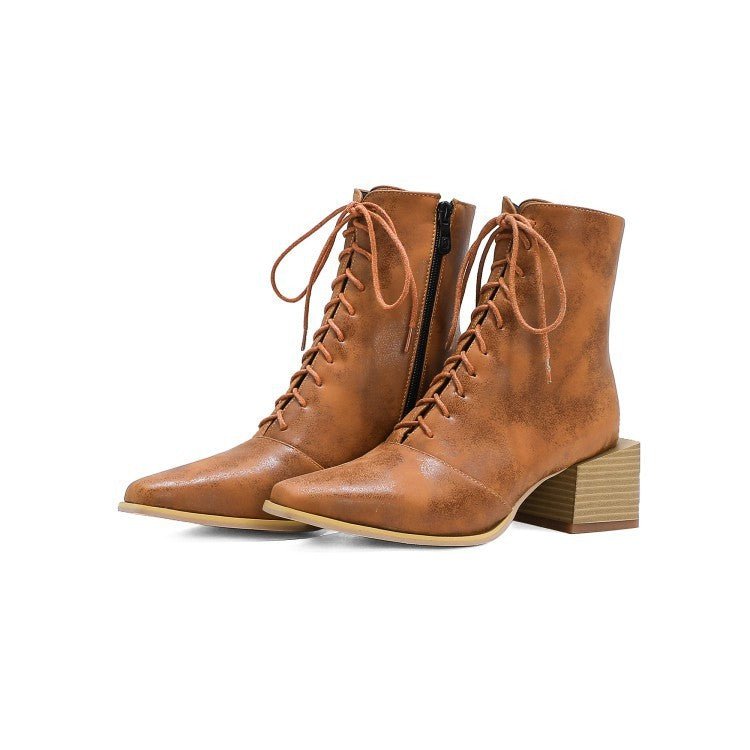 Martin Boots Women Thick Heel Pointed Toe Zipper Short Boots Women $54.00 Dana Fashion Color: Yellow Size: 34 Women's shoes Overview: Unique design, stylish and beautiful. Good material, comfortable feet. A variety of colors, any choice. Specification: Pr
