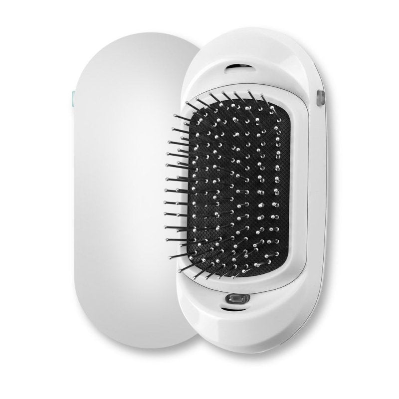 Massage comb $19.00 Dana Fashion Color: Pink 2 Beauty Tools Type: Comb Model: ion electric Hair brush material: metal Size: ion electric brush Product Name: Electric Ion Modeling Hair color: pink, black, purple Tips for using: 1. Before combing hair with