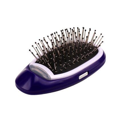 Massage comb $19.00 Dana Fashion Color: Violet 2 Beauty Tools Type: Comb Model: ion electric Hair brush material: metal Size: ion electric brush Product Name: Electric Ion Modeling Hair color: pink, black, purple Tips for using: 1. Before combing hair wit