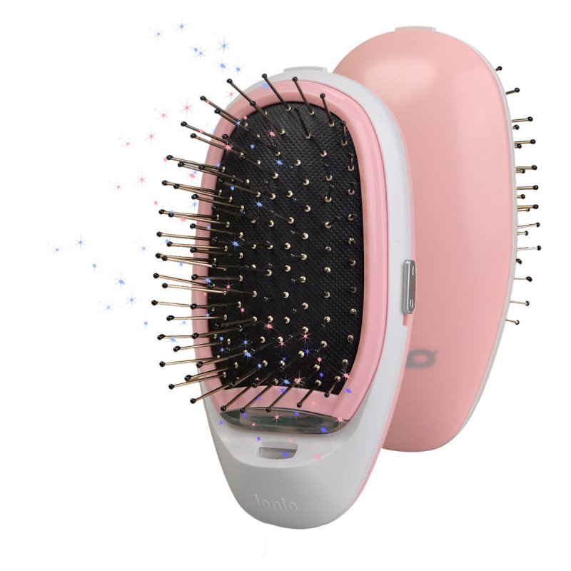 Massage comb $19.00 Dana Fashion Color: Pink 2 Beauty Tools Type: Comb Model: ion electric Hair brush material: metal Size: ion electric brush Product Name: Electric Ion Modeling Hair color: pink, black, purple Tips for using: 1. Before combing hair with