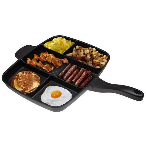 Master Pan 5 in 1 $98.50 Dana Fashion default: default Dana's Kitchen product information Product Name: Multifunctional Frying Pan Bakeware 5 in 1 Product material: aluminum + ABS Product specifications: 38*56CM Even though the MasterPan is quite large in