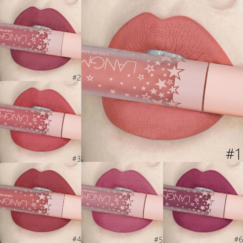 Matte Lip Gloss Set Does Not Stick To The Cup And Does Not Fade $69.00 Dana Fashion Color: 12colorsbox makeup Product information: Color: 12 colors/box Model: Matte Lip Gloss Set Net content: 6ml*12 Ingredients: Wax Skin Type: General Efficacy: waterproof