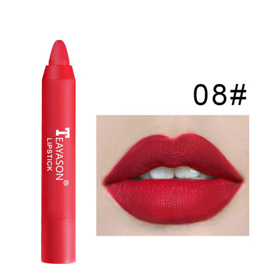 Matte lipstick rotating lipstick pen $19.00 Dana Fashion Color: No.8 makeup NAME: MATTE LIPSTICK COLOR: 12 COLOR SIZE:1.8*1.8*11 Shelf life: 36 months colour : No. 1, No. 2, No. 3, No. 4, No. 5, No. 6, No. 7, No. 8, No. 9, No. 10, No. 11, No. 12