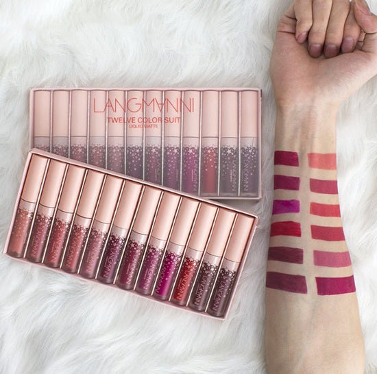 Matte Lipstick Waterproof Long-lasting Velvet Lipstick Set $34.99 Dana Fashion style: 3 makeup Overview: Matte Lipstick Waterproof Long-lasting Velvet lipstick set Red Tint Nude makeup set brand langmanni Feature: 100% high quality and brand new. The colo