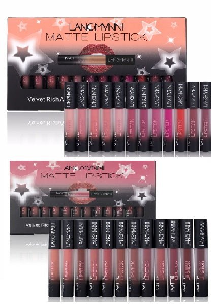 Matte Lipstick Waterproof Long-lasting Velvet Lipstick Set $34.99 Dana Fashion style: 3 makeup Overview: Matte Lipstick Waterproof Long-lasting Velvet lipstick set Red Tint Nude makeup set brand langmanni Feature: 100% high quality and brand new. The colo