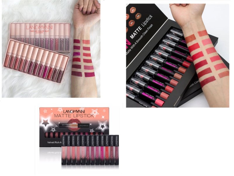 Matte Lipstick Waterproof Long-lasting Velvet Lipstick Set $34.99 Dana Fashion style: 3 makeup Overview: Matte Lipstick Waterproof Long-lasting Velvet lipstick set Red Tint Nude makeup set brand langmanni Feature: 100% high quality and brand new. The colo