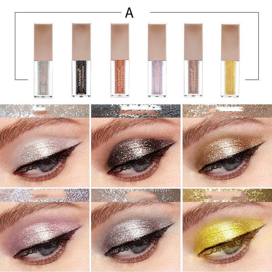 Matte Pearlescent Eyeshadow Sequined Diamond Eyeshadow Set $38.91 Dana Fashion Color: A makeup Product information: Color: white pink yellow red purple gray green brown blue black Number of colors: eight colors and above Skin Type: General Efficacy: Modif
