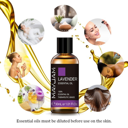 MAYJAM 10ml 30ml Essential Oils For Humidifier Diffuser Lave $18.99 Dana Fashion Color: Chamomile capacity: 10ml Beauty Tools About MAYJAM Essential Oil : 10ml 30ml Pure Plant Extrat Essential Armatherapy Oils. No additive, No Fillers, Just Pure Essential