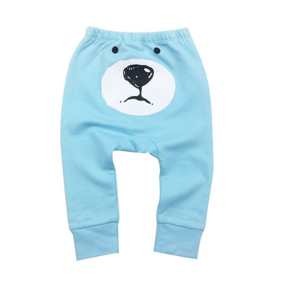 Men And Women Baby Cartoon Bear Pants $17.21 Dana Fashion Color: E Size: 12M Baby Clothing Product information: Style: Harem pants Length: trousers Pattern: animal, cartoon Main fabric composition: cotton Main fabric ingredient content: 100 (%) Waist: mid