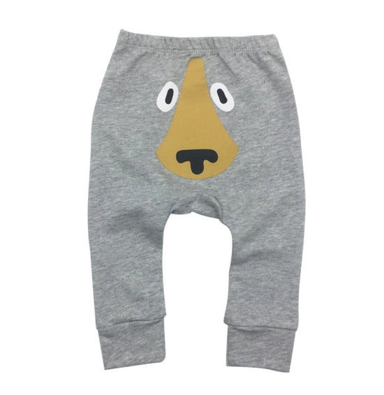 Men And Women Baby Cartoon Bear Pants $17.21 Dana Fashion Color: D Size: 12M Baby Clothing Product information: Style: Harem pants Length: trousers Pattern: animal, cartoon Main fabric composition: cotton Main fabric ingredient content: 100 (%) Waist: mid