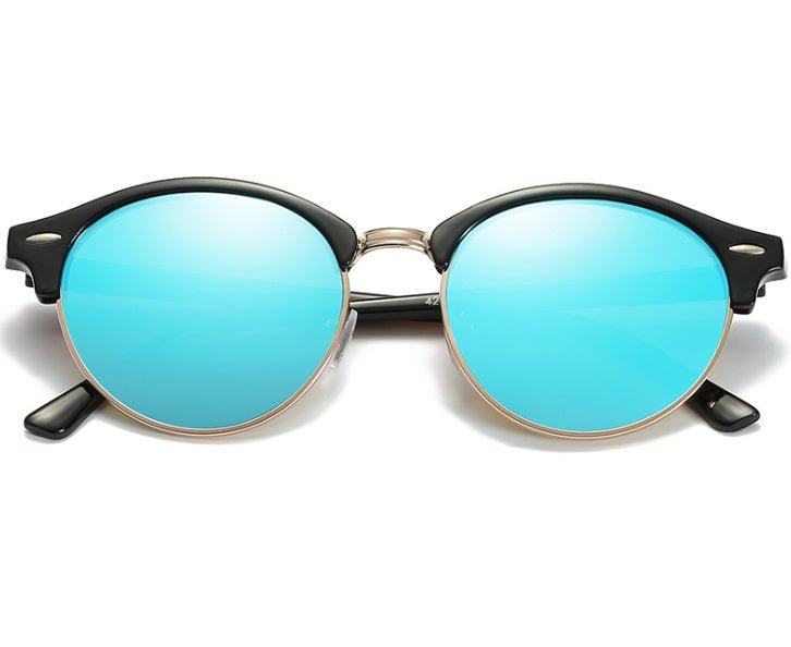 Men and women polarized sunglasses colorful fashion sunglasses sunglasses $27.50 Dana Fashion Lens color: Black frame ice blue film Women's Accessories Glasses structure frame orientation is lens material TAC Style metal frame material metal anti-UV grade