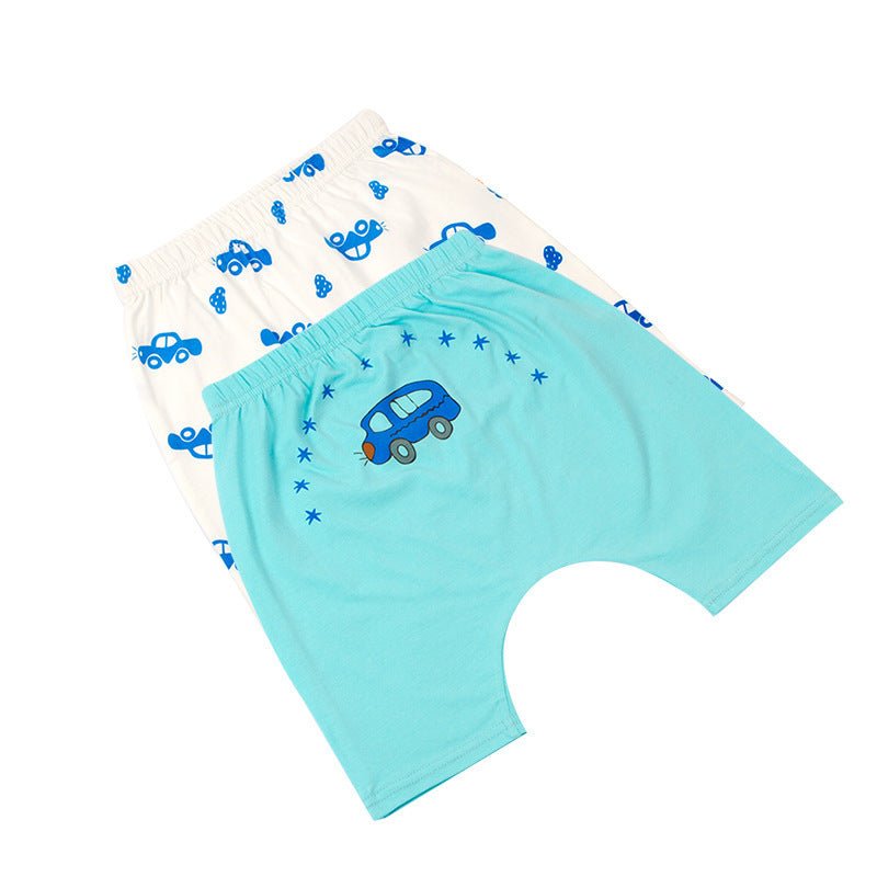 Men's And Women's Cotton Five-Point Baby Pants $17.55 Dana Fashion Color: Green Size: 100cm Baby Clothing Product information: Style: all-match Fabric name: Cotton Security level: Class A Pants length: five-point pants/pants Main fabric composition: cotto