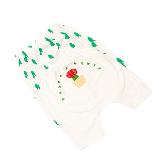 Men's And Women's Cotton Five-Point Baby Pants $17.55 Dana Fashion Color: White Size: 100cm Baby Clothing Product information: Style: all-match Fabric name: Cotton Security level: Class A Pants length: five-point pants/pants Main fabric composition: cotto