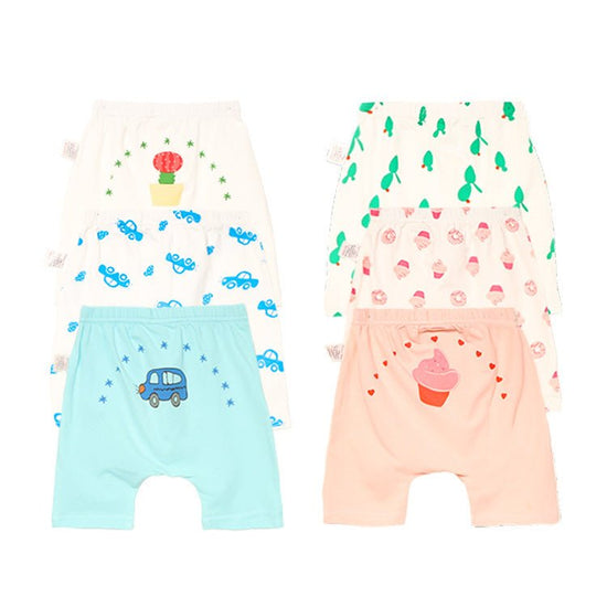 Men's And Women's Cotton Five-Point Baby Pants $17.55 Dana Fashion Color: Green Size: 100cm Baby Clothing Product information: Style: all-match Fabric name: Cotton Security level: Class A Pants length: five-point pants/pants Main fabric composition: cotto