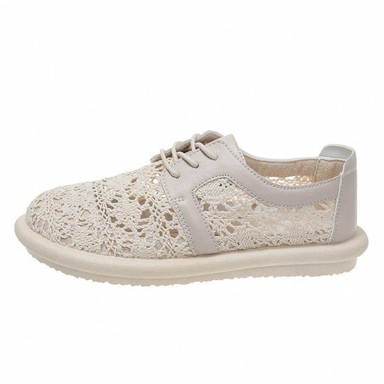 Mesh Breathable Flat Casual Shoes $44.50 Dana Fashion Color: Apricot Size: 35 Women's shoes Product information: Lining material: cloth Applicable sports: Universal Color: white, apricot Upper height: low top Heel height: low heel (1-3CM) Heel shape: flat
