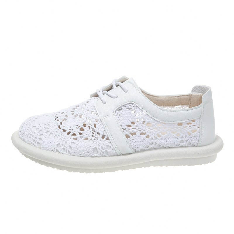 Mesh Breathable Flat Casual Shoes $44.50 Dana Fashion Color: Apricot Size: 35 Women's shoes Product information: Lining material: cloth Applicable sports: Universal Color: white, apricot Upper height: low top Heel height: low heel (1-3CM) Heel shape: flat