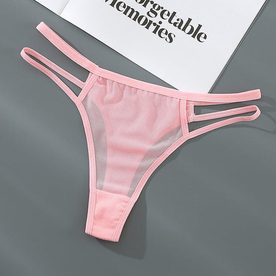Mesh Breathable Seamless Low Waist Fun Women's Underpants $10.95 Dana Fashion Color: Pink Size: L Women's clothing Product information: Color: white, black, pink, light blue, yellow Waist type: low waist Size: S,M,L Weaving: knitting Fabric name: Mesh Mai