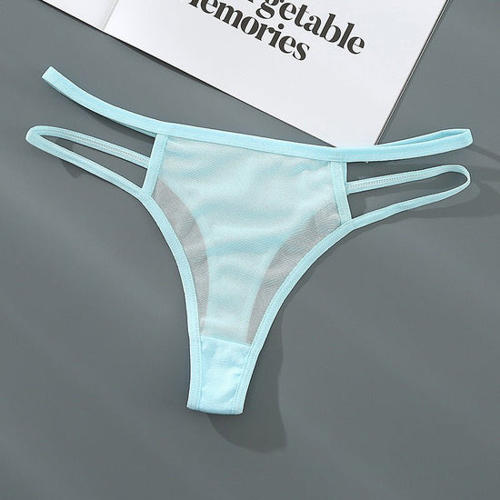 Mesh Breathable Seamless Low Waist Fun Women's Underpants $10.95 Dana Fashion Color: Light Blue Size: L Women's clothing Product information: Color: white, black, pink, light blue, yellow Waist type: low waist Size: S,M,L Weaving: knitting Fabric name: Me