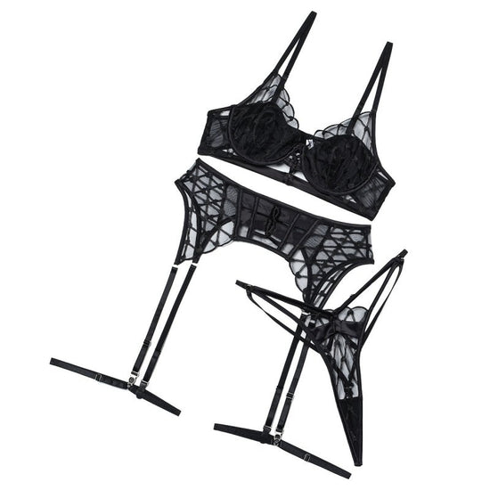 Mesh Joint Underwear Suit Women $50.00 Dana Fashion Color: Black Size: L Women's clothing Product information: Color: Black Main fabric composition: Polyester Fiber (polyester) Size: S,M,L Style: tights, mesh Note: 1. Asian sizes are 1 to 2 sizes smaller