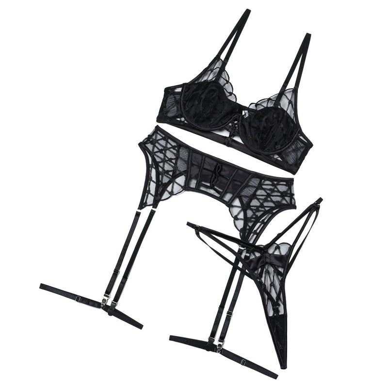 Mesh Joint Underwear Suit Women $50.00 Dana Fashion Color: Black Size: L Women's clothing Product information: Color: Black Main fabric composition: Polyester Fiber (polyester) Size: S,M,L Style: tights, mesh Note: 1. Asian sizes are 1 to 2 sizes smaller