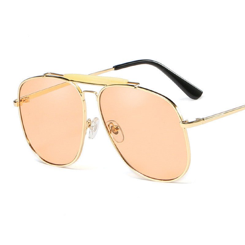 Metal candy color glasses $25.99 Dana Fashion Color: C2 Champagne Women's Accessories Specifications: Conventional Glasses structure: frame Whether it is polarized: No Lens material: resin Style: trendy and fashionable Frame material: metal Anti-UV grade: