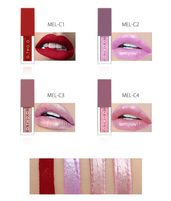 Metallic Lip Gloss Set $56.35 Dana Fashion Color: C makeup Color: Multicolor Ingredients: Minerals Skin Type: General Category: Lip Gloss, Lipstick, Lip Gloss Efficacy: modification
