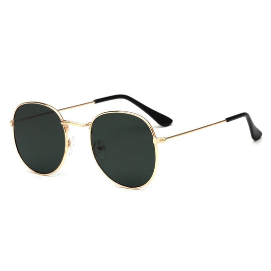 Metallic sunglasses $14.99 Dana Fashion Color: Golden Women's Accessories Glasses structure : frame Whether polarized: No Lens material: AC Style: dazzling color Frame material: metal Anti-UV rating: UV400