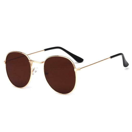 Metallic sunglasses $14.99 Dana Fashion Color: Gold tea Women's Accessories Glasses structure : frame Whether polarized: No Lens material: AC Style: dazzling color Frame material: metal Anti-UV rating: UV400