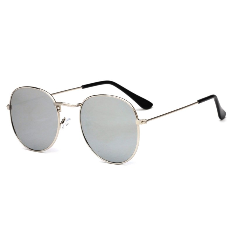 Metallic sunglasses $14.99 Dana Fashion Color: Silver white mercury Women's Accessories Glasses structure : frame Whether polarized: No Lens material: AC Style: dazzling color Frame material: metal Anti-UV rating: UV400