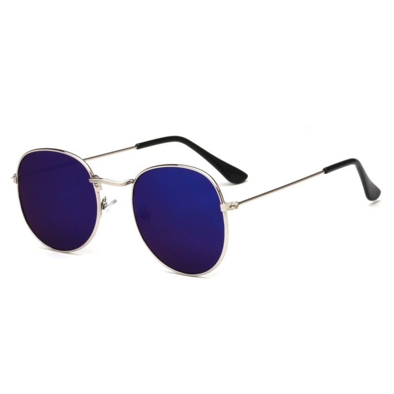 Metallic sunglasses $14.99 Dana Fashion Color: Silver blue mercury Women's Accessories Glasses structure : frame Whether polarized: No Lens material: AC Style: dazzling color Frame material: metal Anti-UV rating: UV400