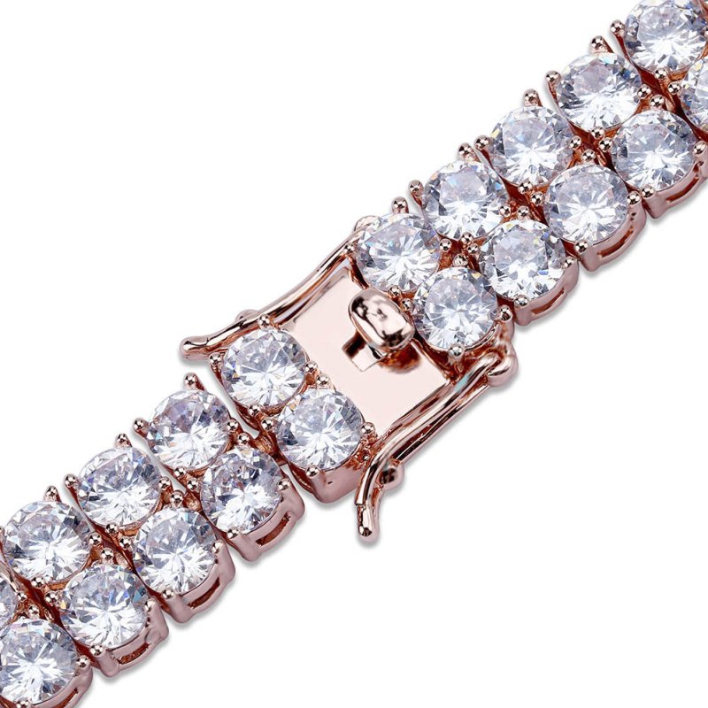 Micro Inlaid Zircon Double Row Men's Bracelet $28.00 Dana Fashion Color: Golden Size: 7 inches Women's Accessories Product information: Color: 7 inch gold, 7 inch silver, 7 inch rose gold, 8 inch gold, 8 inch silver, 8 inch rose gold Applicable occasions