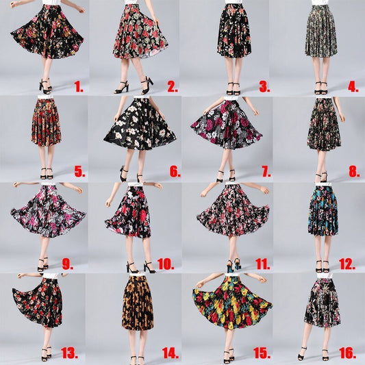 Middle-aged and elderly dancing skirts skirts $23.50 Dana Fashion Color: 01 Size: One size Women's clothing Main fabric composition: polyester fiber (polyester) size Waist circumference Skirt length / 63-99cm 60cm 1. Asian sizes are 1 to 2 sizes smaller t