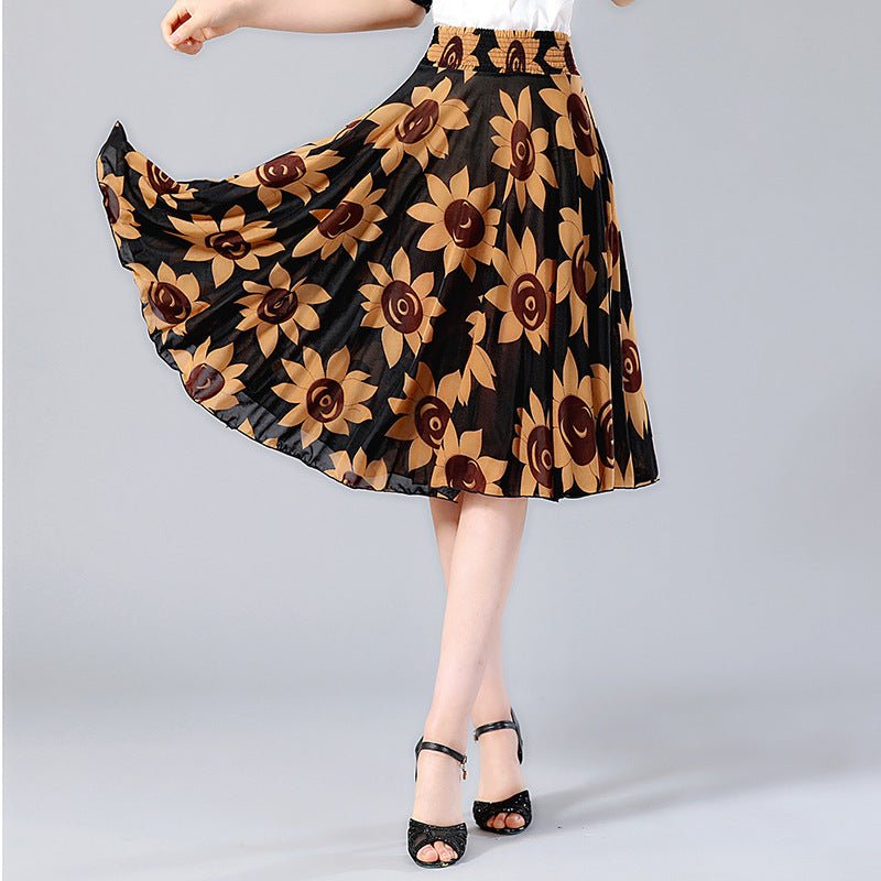 Middle-aged and elderly dancing skirts skirts $23.50 Dana Fashion Color: 04 Size: One size Women's clothing Main fabric composition: polyester fiber (polyester) size Waist circumference Skirt length / 63-99cm 60cm 1. Asian sizes are 1 to 2 sizes smaller t