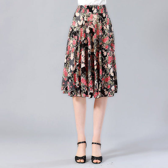Middle-aged and elderly dancing skirts skirts $23.50 Dana Fashion Color: 07 Size: One size Women's clothing Main fabric composition: polyester fiber (polyester) size Waist circumference Skirt length / 63-99cm 60cm 1. Asian sizes are 1 to 2 sizes smaller t