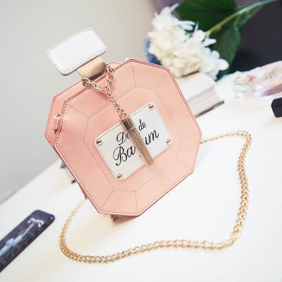 Mini Chain Crossbody Bag $49.00 Dana Fashion Color: Pink Women's Bags P roduct information: Style: Women's shoulder bag Fabric texture: PU Lining texture: no lining Bag shape: round Trendy luggage styles: other Opening method: zipper Popular elements: pri