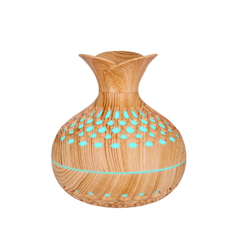 Mini Desktop Creativity Three-leaf Flower Humidifier $32.50 Dana Fashion Color: Light Wood Grain Style Electrical outlet: USB Beauty Tools Product information: Power type: USB Noise: below 36dB Color: light wood grain, deep wood grain Appearance: Vase Ope
