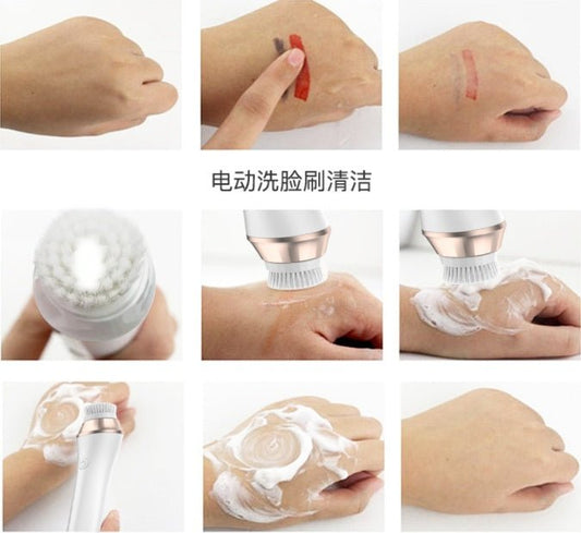 Mini Face Rotating Pore Cleansing Brush $94.05 Dana Fashion Color: Black Electrical outlet: USB Beauty Tools Product information: Function: Ultrasonic Product features: clean face Gear: 3 gears Colors: White, Black Brush head material: DuPont bristles Is