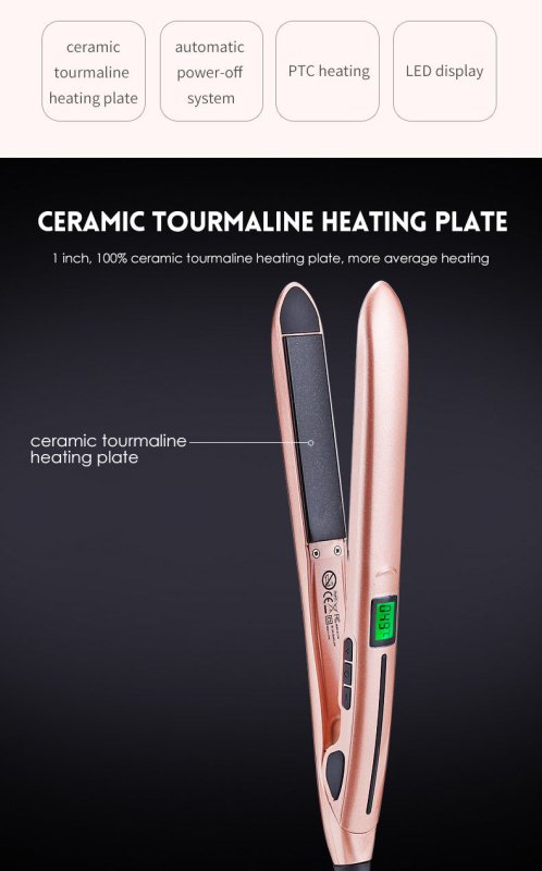 Mini hair straightener $35.00 Dana Fashion Color: Gold Style: EU Beauty Tools Material：PET