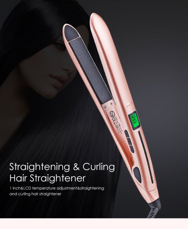 Mini hair straightener $35.00 Dana Fashion Color: Gold Style: EU Beauty Tools Material：PET