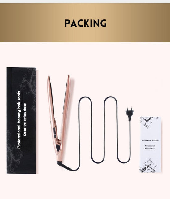 Mini hair straightener $35.00 Dana Fashion Color: Gold Style: EU Beauty Tools Material：PET