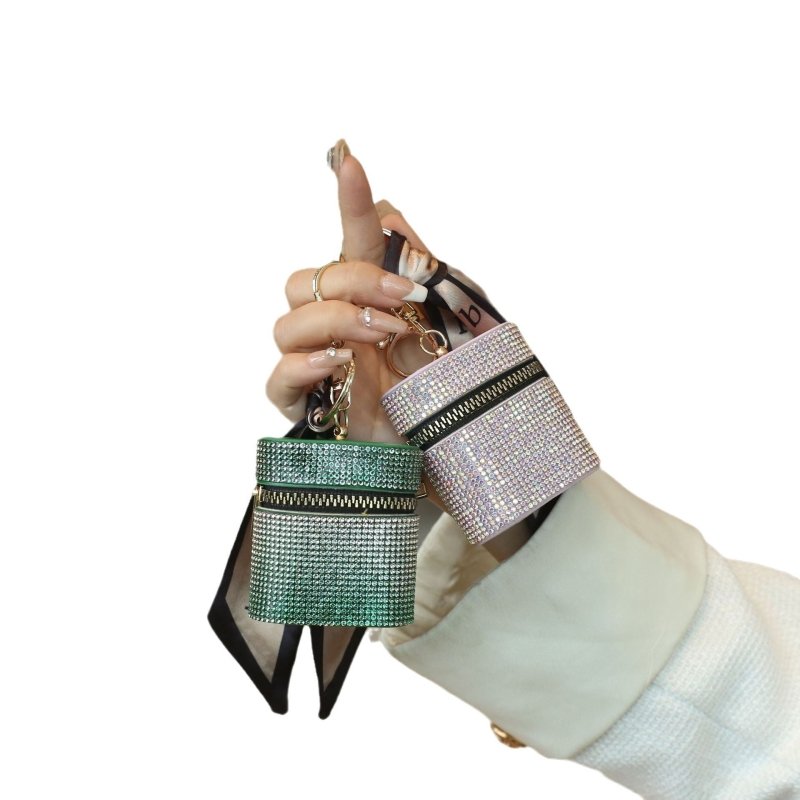 Mini-portable Coin Purse Advanced Full Diamond $15.65 Dana Fashion Color: Pink Women's Bags Product information: Pattern: solid color Lining texture: without lining Applicable scenarios: Daily matching Applicable gender: neutral/both men and women Functio
