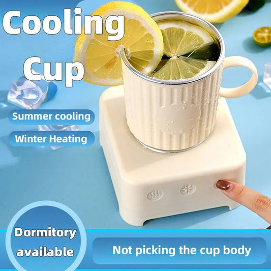 Mini Quick Cooling Cup Beer Beverage Rapid Refrigeration Ice Maker Machine Cold Drink Heating Home Dormitory Food Grade 400ml Kitchen Gadgets $98.50 Dana Fashion Color: Avocado Green Style: with car cable Dana's Kitchen Overview: Wide Application: The fas