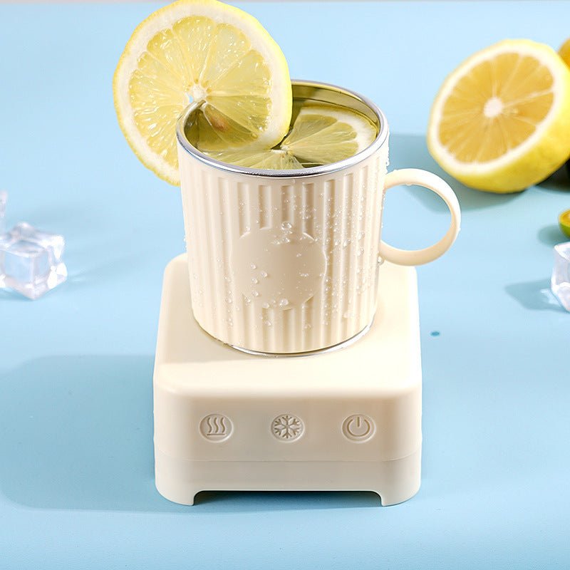 Mini Quick Cooling Cup Beer Beverage Rapid Refrigeration Ice Maker Machine Cold Drink Heating Home Dormitory Food Grade 400ml Kitchen Gadgets $98.50 Dana Fashion Color: Milk Yellow Style: with car cable Dana's Kitchen Overview: Wide Application: The fast-