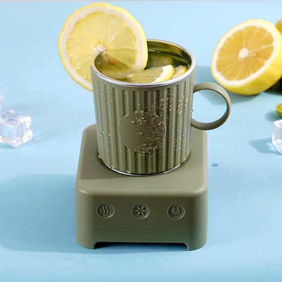 Mini Quick Cooling Cup Beer Beverage Rapid Refrigeration Ice Maker Machine Cold Drink Heating Home Dormitory Food Grade 400ml Kitchen Gadgets $98.50 Dana Fashion Color: Avocado Green Style: with car cable Dana's Kitchen Overview: Wide Application: The fas