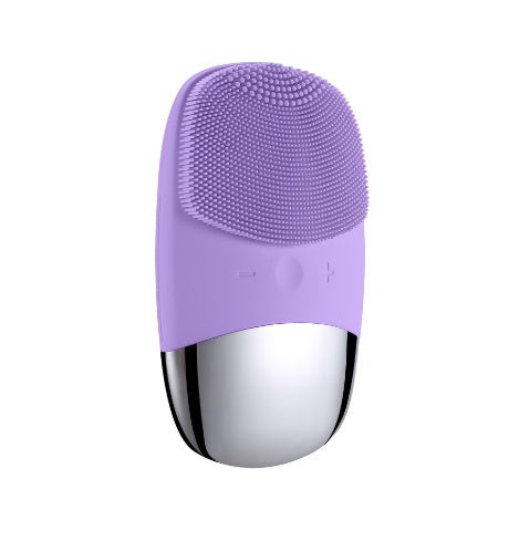 Mini Silicone Electric Face Cleansing Brush Electric Facial Cleanser Facial Cleansing Brush Skin Massager Skin Care Tools $28.00 Dana Fashion Color: Purple style: Electric Electrical outlet: DC Beauty Tools Overview: * Sonic technology can effectively cle