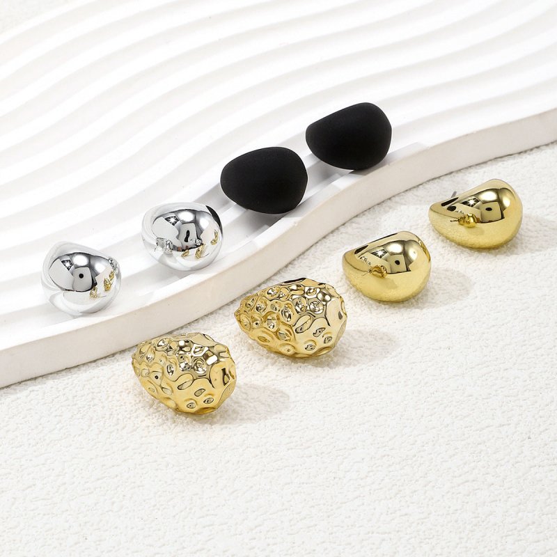 Minimalistic Water Drops Hammered Earrings Suit Fashion Geometry Pattern Earrings $12.94 Dana Fashion Color: Color Women's Accessories Product information: Treatment Process: Electroplating Color: Color Applicable population: Female Material: CCB Shape: d